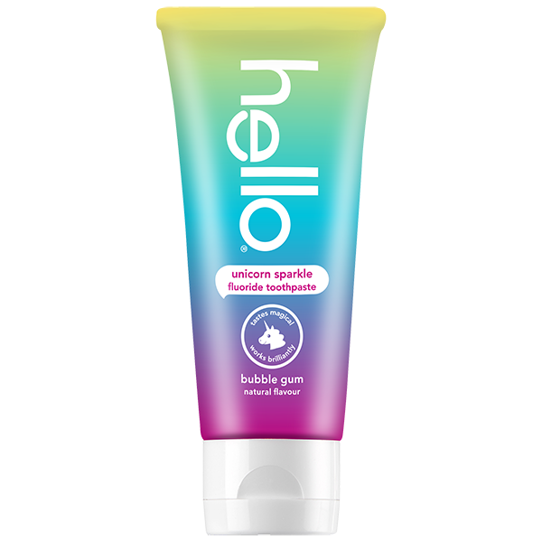 unicorn sparkle fluoride toothpaste